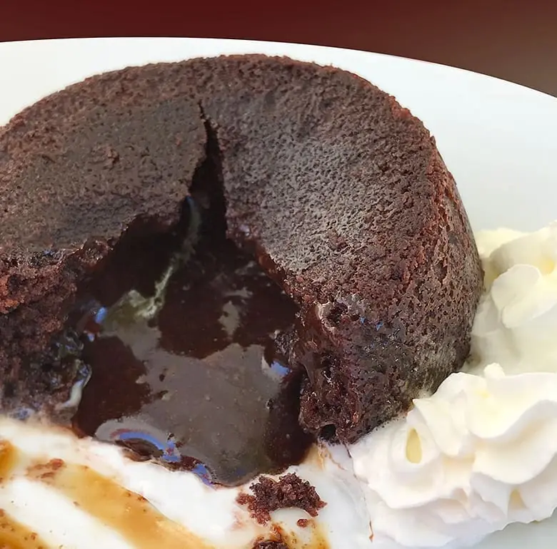 Postre de chocolate